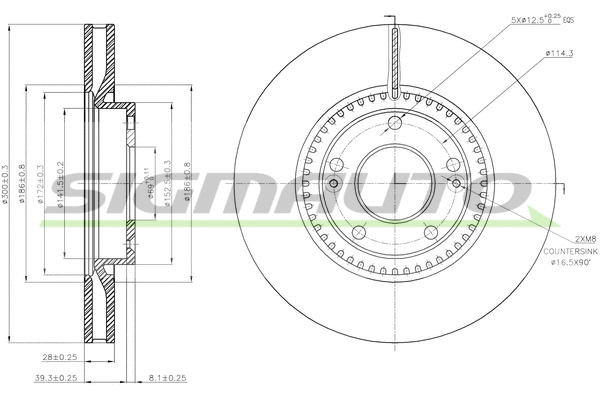 Brake Disc (DBB795V)