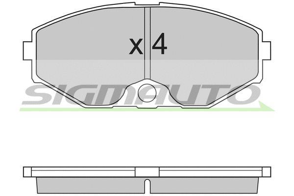 Brake Pad Set, disc brake (SPA722)