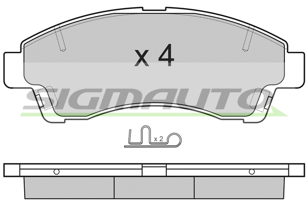 Brake Pad Set, disc brake (SPA903)