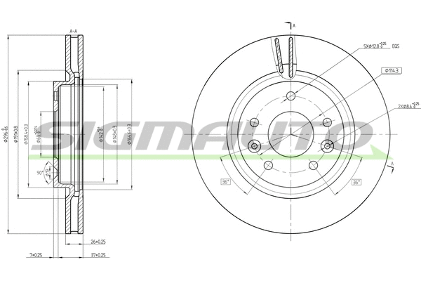 Brake Disc (DBC466V)