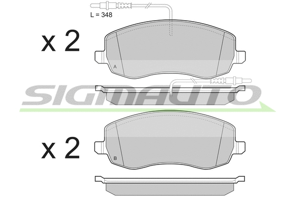Brake Pad Set, disc brake (SPB499)