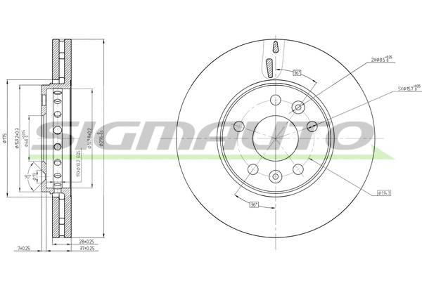 Brake Disc (DBC507V)