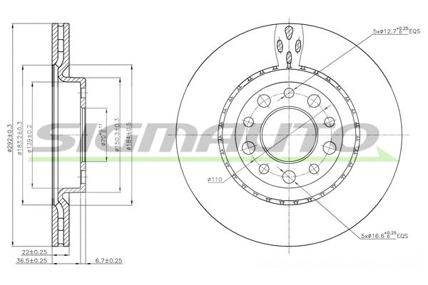 Brake Disc (DBB456V)