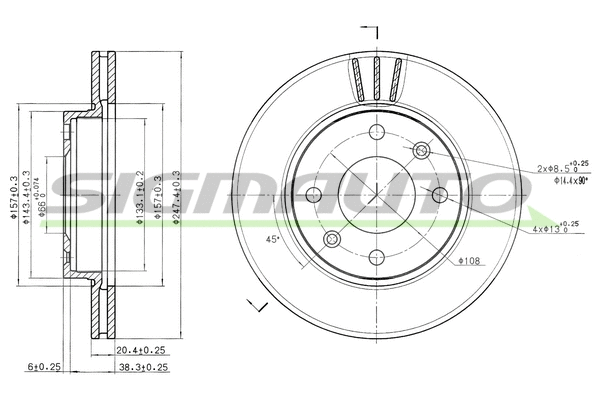 Brake Disc (DBA154V)
