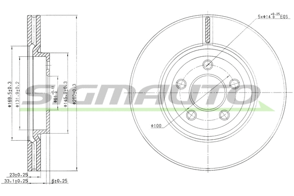 Brake Disc (DBB153V)