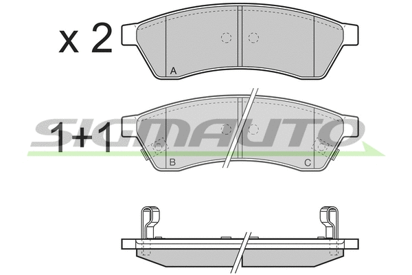 Brake Pad Set, disc brake (SPB400)
