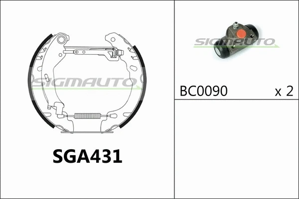 Brake Shoe Set (SGA431)
