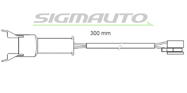 Warning Contact, brake pad wear (WI0571)