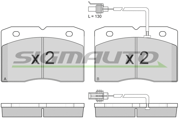 Brake Pad Set, disc brake (SPA744)
