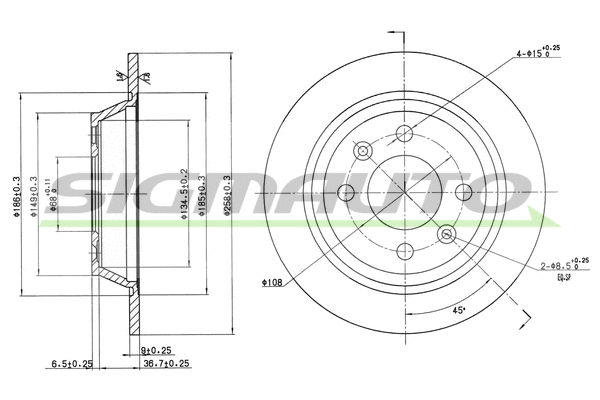 Brake Disc (DBA355S)