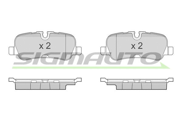 Brake Pad Set, disc brake (SPB417)