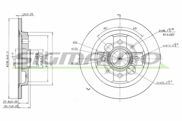 Brake Disc (DBA785S)