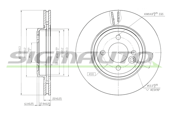 Brake Disc (DBB127V)