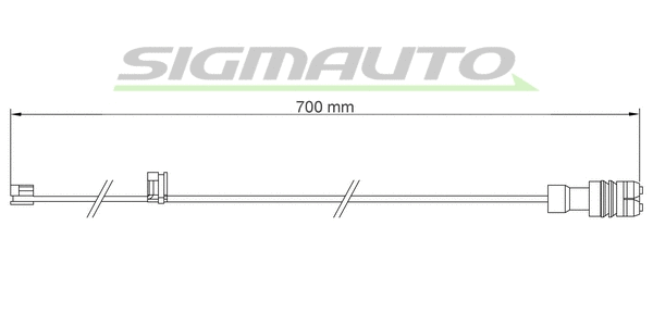 Warning Contact, brake pad wear (WI0546)