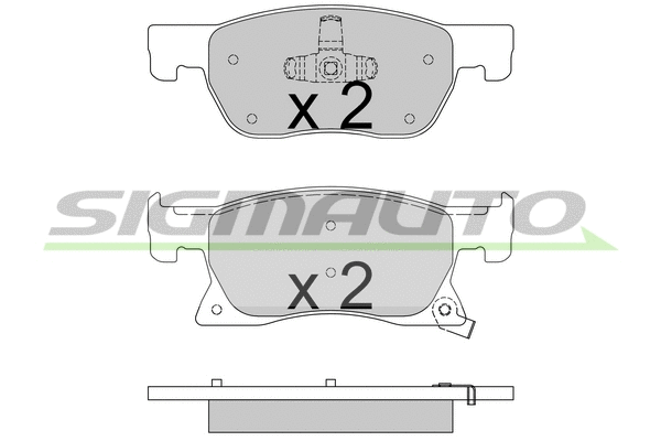 Brake Pad Set, disc brake (SPB739)