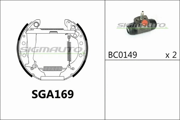 Brake Shoe Set (SGA169)