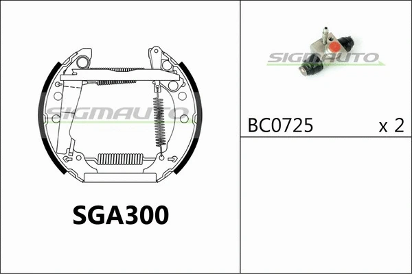 Brake Shoe Set (SGA300)