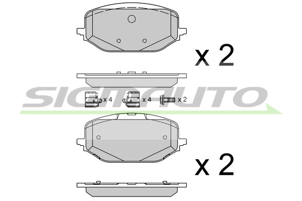 Brake Pad Set, disc brake (SPB952)
