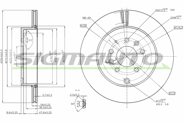 Brake Disc (DBC251V)