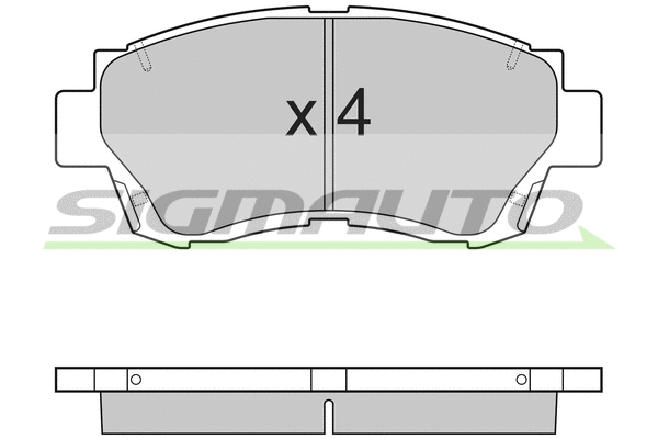 Brake Pad Set, disc brake (SPA635)