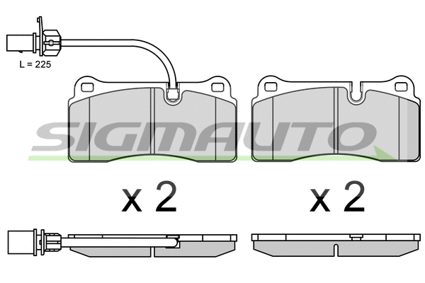 Brake Pad Set, disc brake (SPB689)