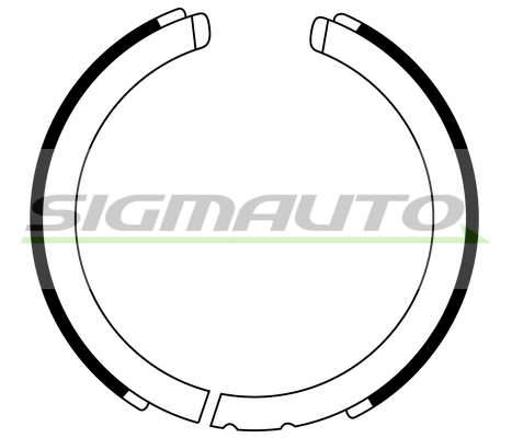 Brake Shoe Set, parking brake (SFA875)