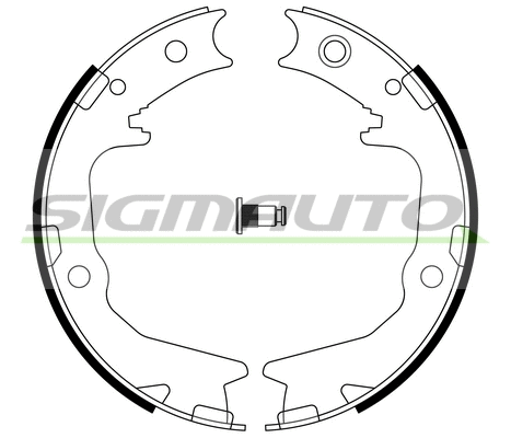 Brake Shoe Set, parking brake (SFA826)