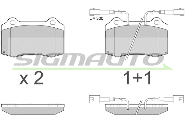 Brake Pad Set, disc brake (SPA979)