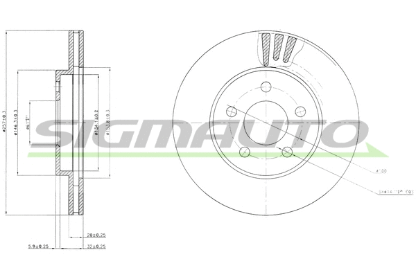 Brake Disc (DBB376V)