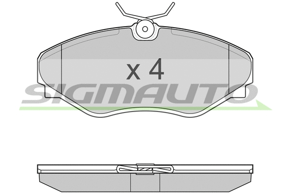Brake Pad Set, disc brake (SPB011)
