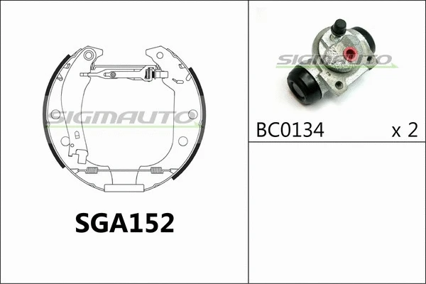Brake Shoe Set (SGA152)