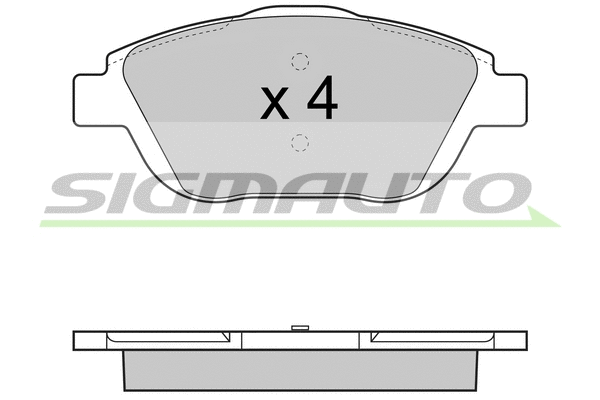 Brake Pad Set, disc brake (SPB428)