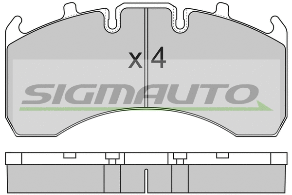 Brake Pad Set, disc brake (SPT323)