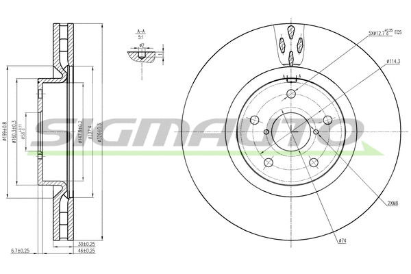 Brake Disc (DBB749V)