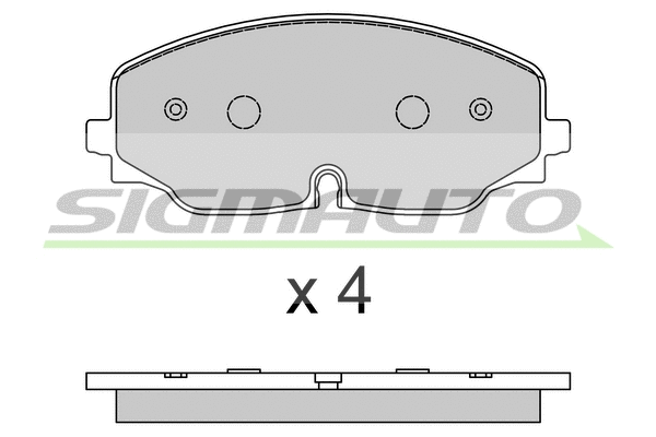 Brake Pad Set, disc brake (SPB809)