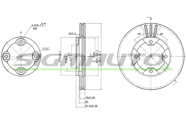 Brake Disc (DBA290V)
