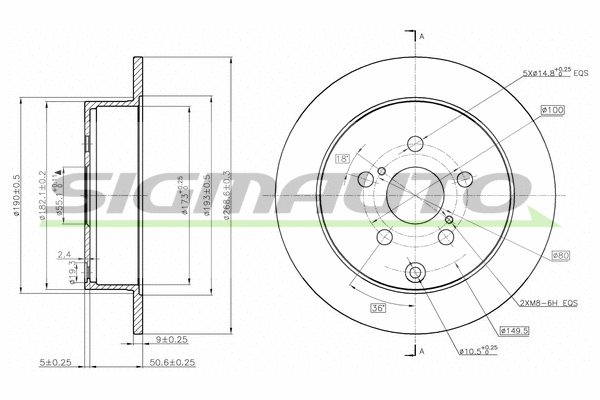 Brake Disc (DBB485S)