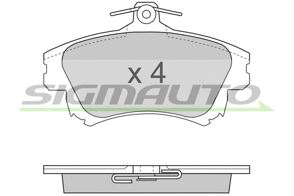 Brake Pad Set, disc brake (SPA703)