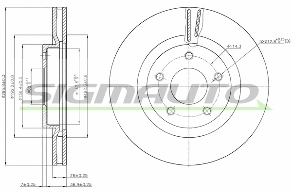 Brake Disc (DBB589V)