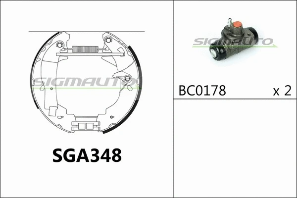 Brake Shoe Set (SGA348)