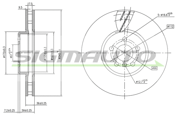 Brake Disc (DBC625VLS)