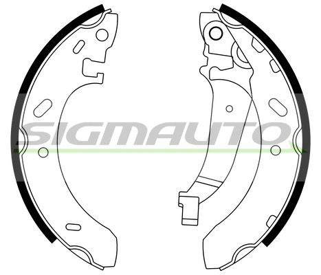 Brake Shoe Set (SFD698)