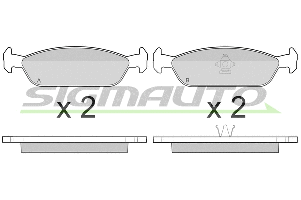 Brake Pad Set, disc brake (SPA444)