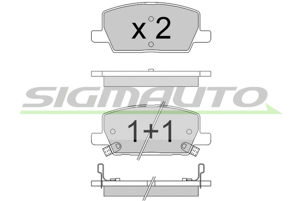 Brake Pad Set, disc brake (SPB772)