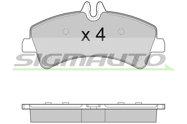 Brake Pad Set, disc brake (SPB291)
