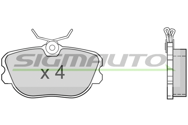 Brake Pad Set, disc brake (SPA365)