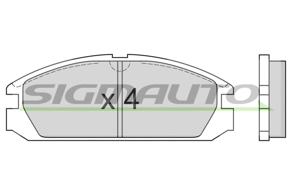 Brake Pad Set, disc brake (SPA503)