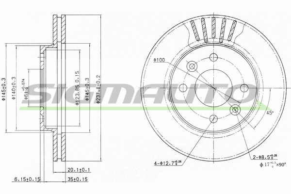 Brake Disc (DBA158V)