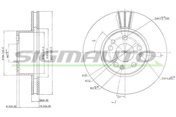 Brake Disc (DBA613V)
