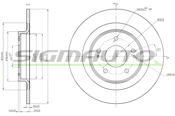 Brake Disc (DBC652S)
